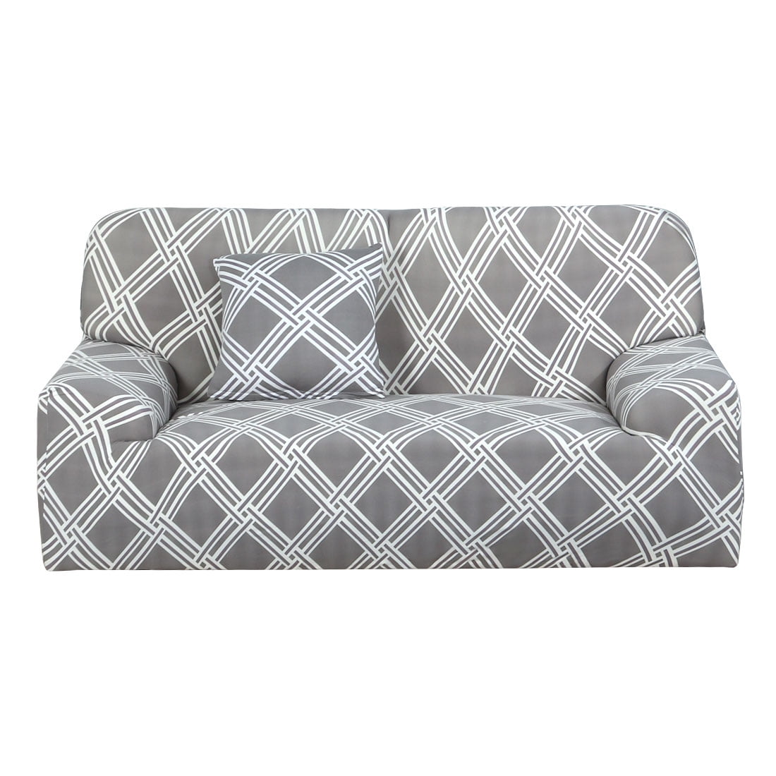 Jersey Stretch Fit 2 Pcs Furniture Slipcover Set Sofa Couch