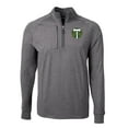 thumbnail image 2 of Men's-Cutter & Buck  Heather Black Portland Timbers Adapt Eco Knit Heather Raglan Quarter-Zip Top, 2 of 3
