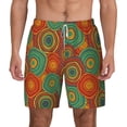 thumbnail image 3 of Uemuo Abstract Pattern Pattern Mens Swim Trunks Quick Dry Board Shorts with Mesh Lining, Stretch Beach Shorts Quick Dry No-Chafing Board Shorts-Medium, 3 of 9