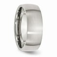thumbnail image 4 of Solid Stainless Steel 8mm Men's Matte Brushed Finish Plain Classic Wedding Band Ring Size 10, 4 of 7