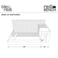 thumbnail image 3 of Tile Redi Rt4848lrb48kit Base'n Bench 60" X 48" Rectangular Shower Base - Tileable, 3 of 7