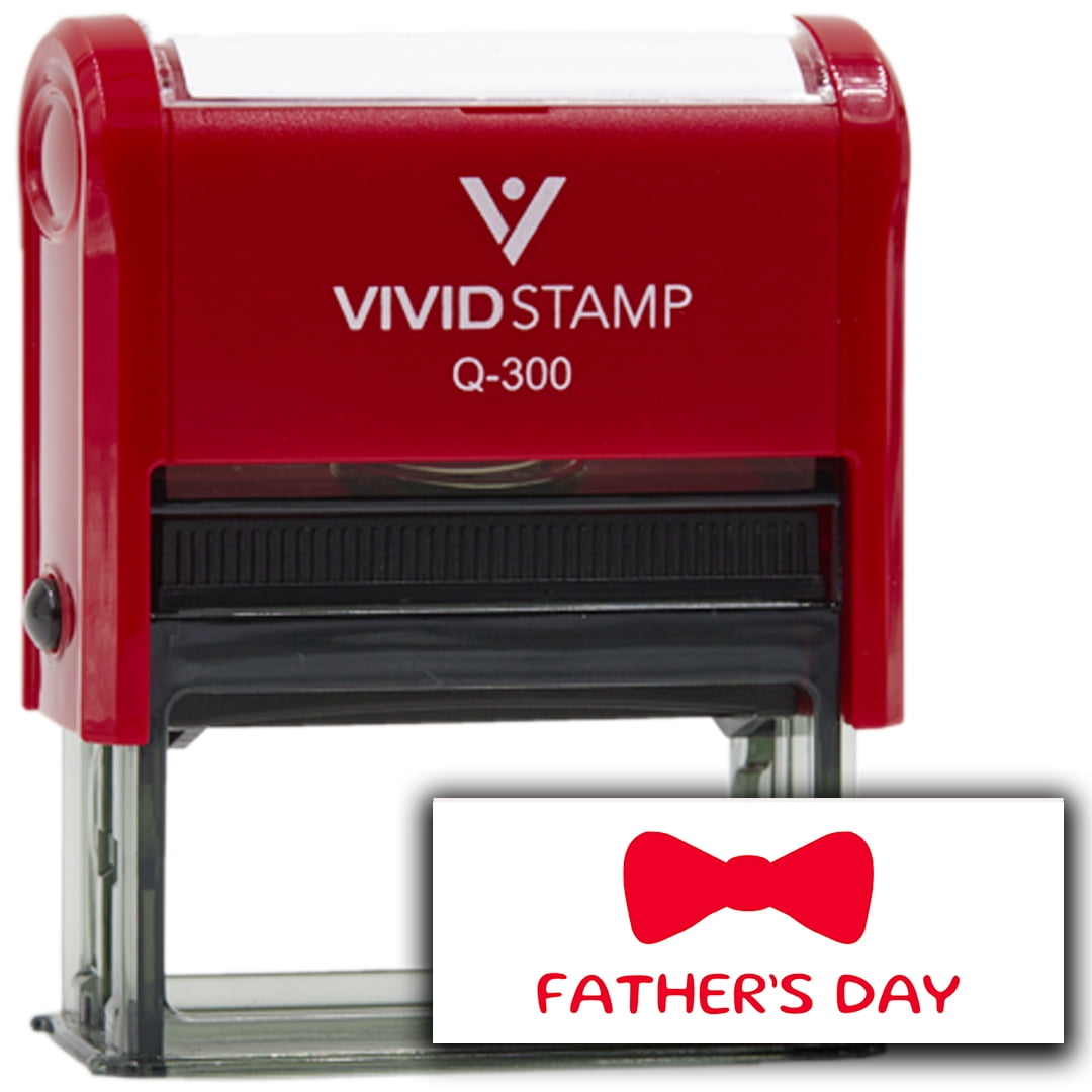 (3 pack) All Quality Father's Day Self-Inking Rubber Stamp | Agenda Planning Stamps (Red Ink) - Q-300