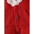 thumbnail image 6 of Franhais Baby Winter Jumpsuits Newborn Cute Fuzzy Cloud Pattern Furry Hooded Rompers Infant Zipper Long Sleeve Bodysuit, 6 of 9