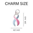thumbnail image 2 of Pink & Blue Ribbon Split Style Key Chains, 2 of 2