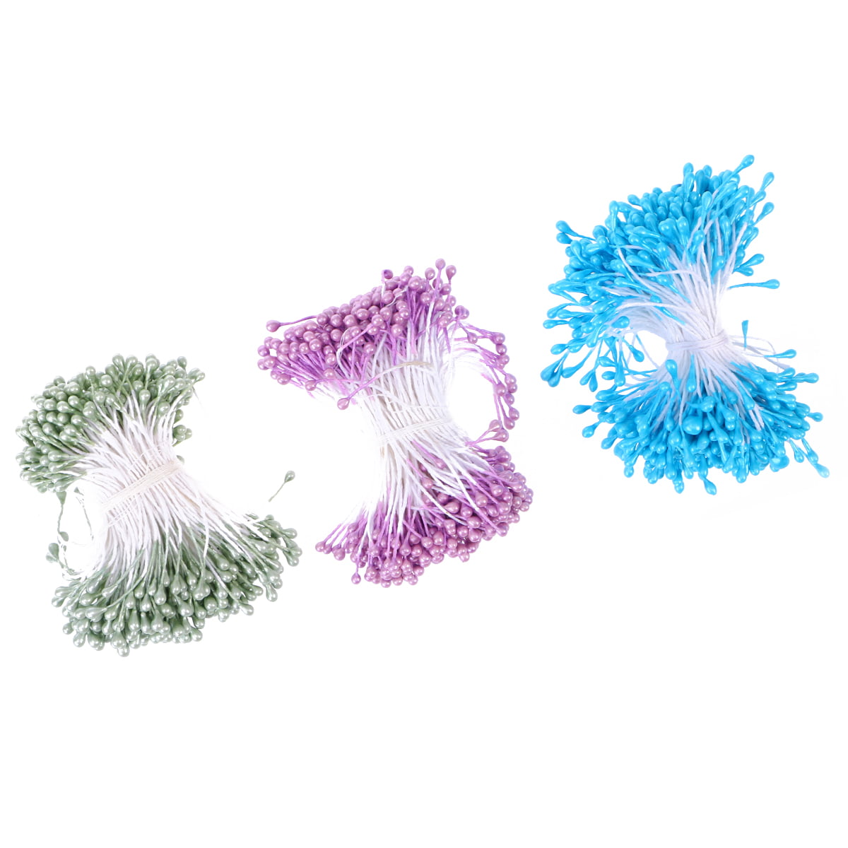 280PCS Artificial Flower Stamen Double Tip Pearlized Craft Cakes Decoration 