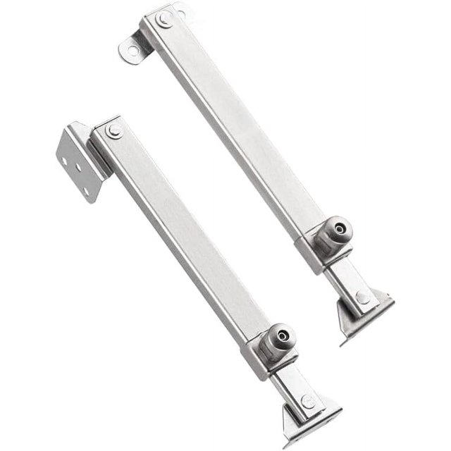 PinesC 1PC Boat Cover Support Pole System Telescopic Wind Support for Windows Sturdy Steel Limiter with Angle Adjustments Sliding Support Accessories for Gusset Fixing Silver