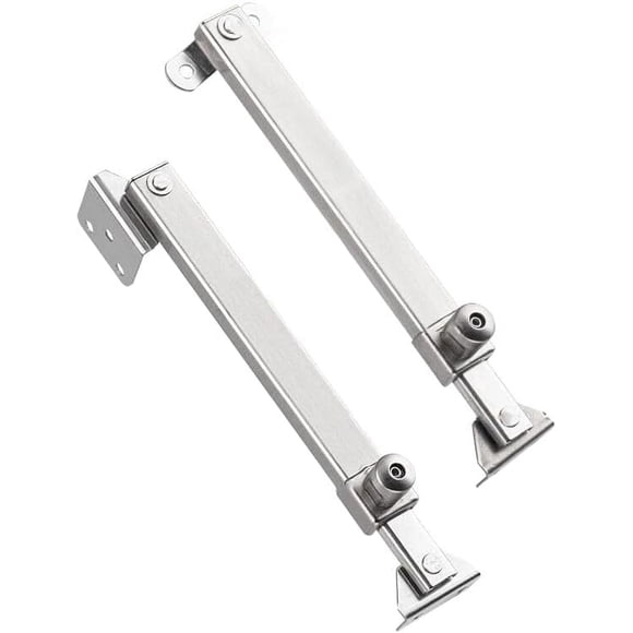 PinesC 1PC Boat Cover Support Pole System Telescopic Wind Support for Windows Sturdy Steel Limiter with Angle Adjustments Sliding Support Accessories for Gusset Fixing Silver