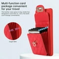thumbnail image 4 of Phone Case for Samsung Galaxy S20 Plus S20+ 5G Wallet Cover with Credit Card Holder Shoulder Crossbody Strap Long Lanyard Leather Cell Accessories S20+5G S20plus 20S + S2O S 20 20+ G5 Women Girls Red, 4 of 15
