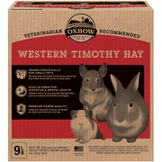 Oxbow Animal Health Western Timothy Hay - All Natural Hay for Rabbits, Guinea Pigs, Chinchillas, Hamsters & Gerbils