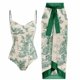 thumbnail image 1 of Trajes de baño para mujer, Trajes de baño para mujer, Traje de baño de una pieza, Bikini, Traje de baño con cordones, Falda larga, Conjunto de dos piezas de gasa, Traje de baño para mujer, 1 of 3
