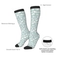 thumbnail image 3 of Daiia Sports Socks White Swan Printed Novelty Crew Socks for Men Women Knee High Socks Cotton Socks Soft & Breathable Support Unisex Socks, 3 of 9
