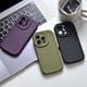 thumbnail image 4 of Funda de silicona de lujo Cyber Red Puff para iPhone 16 14 15 13 12 11 Pro Max X 8 Plus Protección de lente a prueba de golpes con todo incluido, 4 of 5