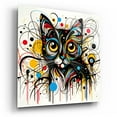 thumbnail image 2 of Epic Art 'Cat Abstract 3' by Rey Klimt Acrylic Glass Wall Art, 12" x 12", 2 of 8
