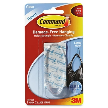 

6PC Command Command 17093CLR Clear Hook Large