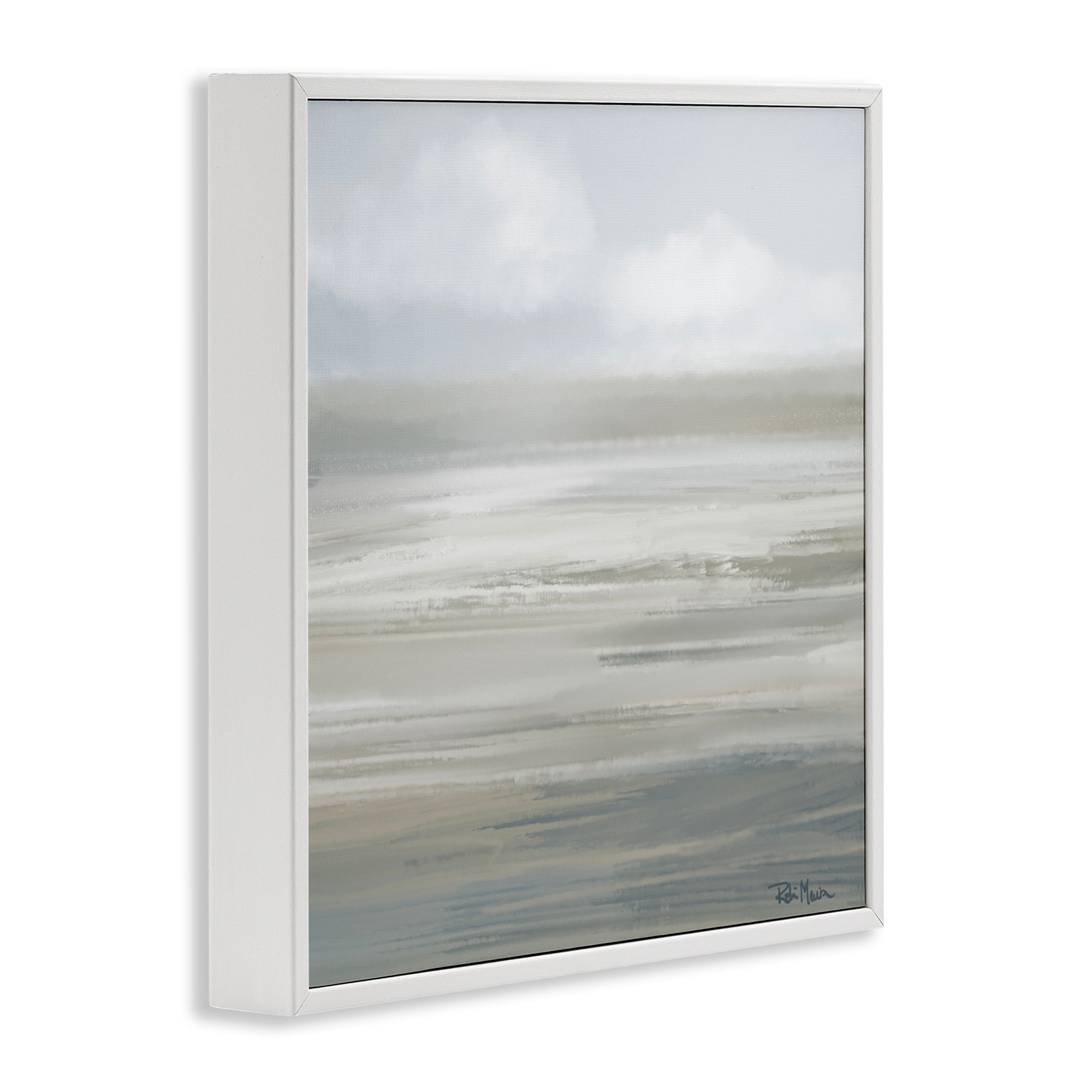 Stupell Industries Mid Afternoon Landscape White Framed Giclee Art, design by Robin Maria