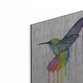 thumbnail image 2 of Luxe Metal Art ' Rainbow Hummingbird' by Olga Shvartsur, Metal Wall Art, 12"x16", 2 of 9