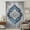 Blue, variant on Blue Boho Floral Sheer Curtains 63 Inches Long, Vintage National Floral Textured Light Filering Curtains, Breathable Simi Curtain Privacy Drapes for Living Room Bedroom Lightweight Window Treatment