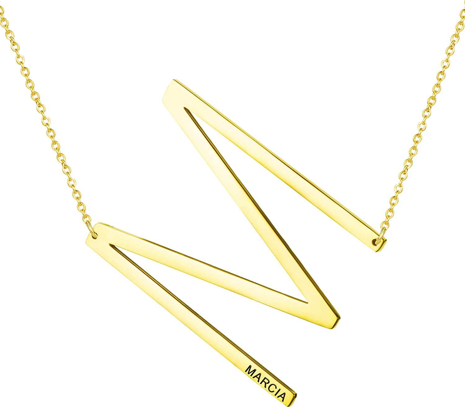 Name Necklace for Women 18K Gold 