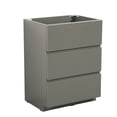 thumbnail image 2 of Floor cabinet WITHOUT basin,Gray color,With three drawers, 2 of 6