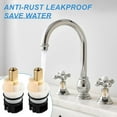thumbnail image 6 of RVKXHD 2 Pack RP25513 Faucet Stem Replacement, Compatible with Delta Two Handle Faucet and RP24096 Faucet Cartridge Repair Kit, with RP24097 Turn Stop 1/4 and 2 × RP4993 Seat and Spring (2), 6 of 7