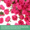 thumbnail image 2 of Uxcell 50 Paquete de Cabezas de Rosas Artificiales 1.2'' Pequeñas Cabezas de Rosa de Seda Falsa para Decoraciones de Ramo de Boda Fiesta Rojo Rosa, 2 of 7