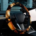 thumbnail image 6 of Thanksgiving Oak Car Wheel Cover 14.5 Inch PVC Leather Steering Wheel Cover Printing Auto Accessories, 6 of 6