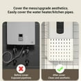 thumbnail image 3 of Gas Water Heater Pipe Cover Pegboard Wall Organizer, Pegboard Tool Storage Kit with Adhesive Pads, Pegboard Combination Wall Organizer Kit for Crafts, Ornaments Display, 3 of 7
