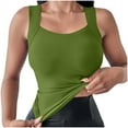 thumbnail image 2 of FDGIU Women's 2025 Sports Bras Camisole Tank Top - Built-in Bra, Scoop Neck Lined, Slim Fit for Yoga and Going Out, 2 of 6