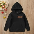 thumbnail image 2 of Trendfront Girls Hawaii Palm Tree Letter Graphic Hoodies Long Sleeve Kangaroo Pocket Fall Winter School Sweatshirt Tops, 2 of 6