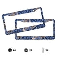 thumbnail image 4 of A Pair Of License Plate Frame Sunscreen Corrosion Resistant Rust 12.3×6.3in With Accessories Suitable For Any Car Animal Print Style Aliceblue_4, 4 of 8