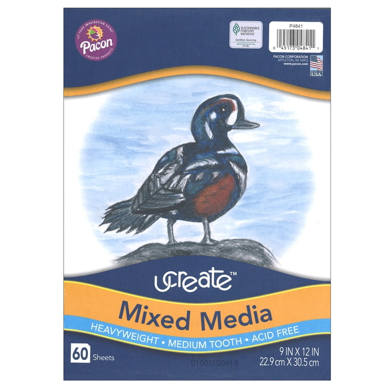 UCreate Mixed Media Art Paper, Heavyweight, 18" X 24", 500