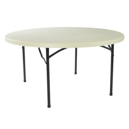 Lightweight 60 Inch Round Plastic Folding Table Com