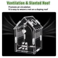 thumbnail image 2 of Jumping Spider Enclosure - Internal Dimensions Acrylic Terrarium Kit for Tarantulas/Mantis/Reptiles with Magnetic Door, Ventilation & Easy Assembly（Single hinge page）, 2 of 5