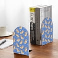 thumbnail image 5 of Picia Kawaii Corgi Pattern Wood Bookends for Shelves,Non-slip Bookends, Heavy Duty Wooden Bookend Support,1 Pair, 5 of 8