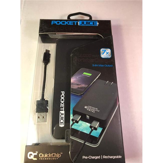 Tzumi PocketJuice Endurance AC 12,000 mAh Portable Charger (Black