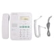 thumbnail image 2 of Teléfono Fijo Con Cable, Teléfono Con Cable Identificador De Llamadas Portátil En Inglés 5 Niveles Brillo LCD Elegante Para El Hogar, 2 of 7