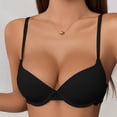 thumbnail image 5 of Wo-Fusoul Bra for Women, Solid Color Backless Seamless Push-Up, V-Neck Lace Rear Closure, Everyday Underwear, 5 of 5