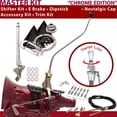 thumbnail image 1 of American Shifter  TH200 Shifter Kit Chrome 23 in. Swan E Brake Cable Clamp Clevis Trim Kit Dipstick for DEFAD, 1 of 1