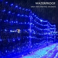 thumbnail image 2 of LNGOOR Christmas Net Lights Outdoor Waterproof  96 LED 5ft x 5ft Plug in Net Bush Lights Outdoor Mesh Lights with Remote  8 Modes Net Chr, 2 of 4
