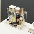 thumbnail image 4 of Organizador de encimera de baño Hiendure de plástico acrílico de 2 niveles, 4 of 9