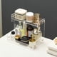 thumbnail image 4 of Organizador de encimera de baño Hiendure de plástico acrílico de 2 niveles, 4 of 9