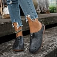 thumbnail image 2 of Mules Sandals for Women Thick Sot Sole Retro Hollow out Slip on Slides Casual Lightweight Nonslip Orthopedic Walking Shoes Black Size 8, 2 of 7