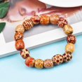thumbnail image 3 of 100 Uds./200 Uds. Cuentas de madera para manualidades, cuentas con orificio grandes para macramé para pulsera, collar, joyería, trenza de pelo Diy, 9mm, 3 of 5