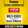 Prestone ATF + Stop Leak Automatic Transmission Fluid, 32 oz (1 Quart