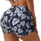 thumbnail image 1 of Fotbe White Leaves Shorts Sin Costuras – Shorts Deportivos de Cintura Alta para Mujer, Elásticos para Gimnasio, Yoga, Running o Ciclismo-Small, 1 of 8