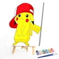 thumbnail image 1 of Cuadros Decorativos Pintura al óleo de animales amarillos de dibujos animados por números imagen sin marco (XING8040888) Tmvgtek embutido en tela, 1 of 1