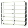 thumbnail image 5 of Cfowner 7 Tiers Portable Shoe Rack Closet Fabric Cover Shoe Storage Organizer Cabinet Beige, 5 of 7