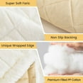 thumbnail image 6 of JIAN YA NA Fuzzy Sofa Cover Protective Mat, Non-Slip Sofa Slipcover Corner Couch Pad for Dogs Cats, L Shape Sofa Protector Pet Bed Mat (Off-white, 70x210cm), 6 of 7