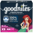 thumbnail image 1 of Goodnites Girls' Nighttime Bedwetting Underwear, Size XS (28-43 lbs), 44 Ct, 1 of 9