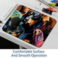 thumbnail image 6 of Dachshund Square Mouse Pad, 8.3x9.8 Inch, Non-Slip Rubber Bottom, Printed Desk Mat for Office and Gaming, 6 of 6